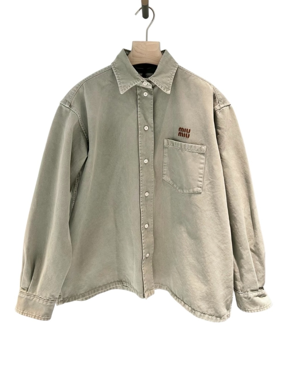 Miu Miu Washed gabardine shirt It36 - Picture 5 of 8